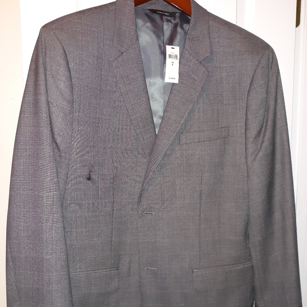 Men 2 Button Notched Lapel Banana Rep Sport Coat